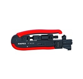 Обжимной инструмент для штекеров на коаксиальный кабель Knipex 97 40 20 SB